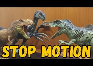 T Rex E Therizinosaurus Vs Giganotosaurus Stop Motion