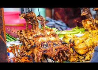  الأندونيسية الغذاء شارع في غنيار السوق الليلي في بالي ALL FOR FOOD فقط 5 07