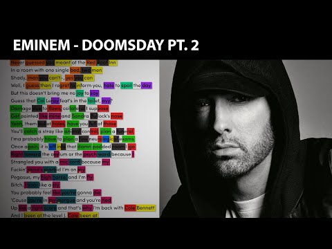 Eminem Doomsday Pt 2 Rhyme Scheme Highlighted