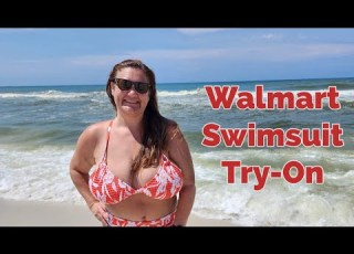  Walmart Swimsuit Try On Plus Size US40K Fuller Bust