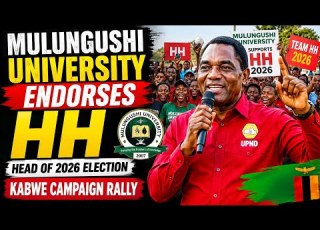  Mulungushi University Students Endorse HH Ahead Of The 2026 Elections During Kabwe Campaign Rally