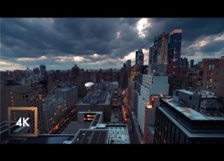 New York City Ambience Penthouse View City Sounds For Sleep Some Rain And Thunder 10 Hours