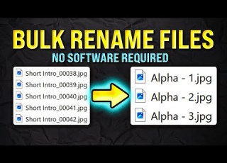 How To Rename Multiple Files In Sequence Without Any Software EASY METHOD