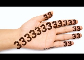 تصميم نقش حناء أنيق لليد أجمل رسومات الحناء خدعة الأرقام لنقش الحناء حناء حنا