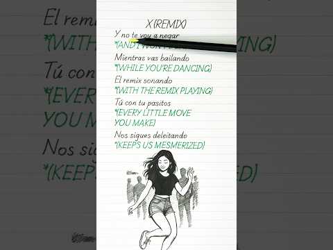 X Remix Nicky Jam J Balvin Maluma Ozuna Lyrics English Translation TikTokTrend