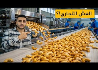  صدمة غش الكاجو والفستق الحلبي والقهوة والشاي الاندومي والشوكولاتة