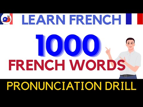 1000 Common French Words Practice French Pronunciation Vocabulary Drill