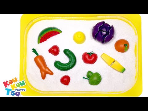 Παίζουμε με κομμάτια τροφών Εκπαιδευτικό βίντεο για παιδιά