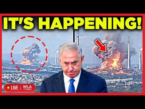 LIVE ON CAM ISRAEL S CRITICAL Power Plant UNDER FIRE Iran S Missile HITS Hadera