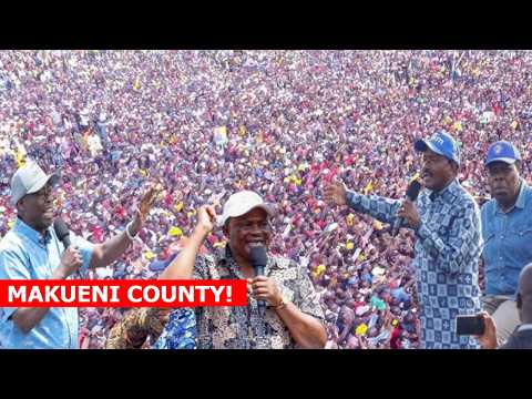 LIVE Gachagua Kalonzo And Other United Opposition Mega Rally In Makueni As They Tour Ukambani