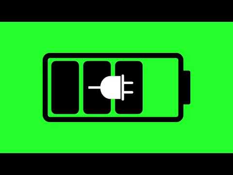 Battery Charging Green Screen Animation VFX Chroma Key