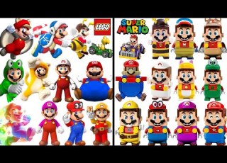 LEGO Super Mario 24 Twenty Four Power Ups VS Game Power Ups Comparison