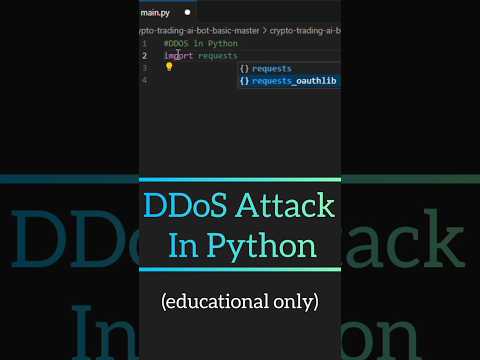 DDoS Attack In Python Educational Purposes Only