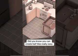  إنشاء أنصاف البلاطات في لعبة The Sims 4 Thesims4 Sims4 Thesims4build