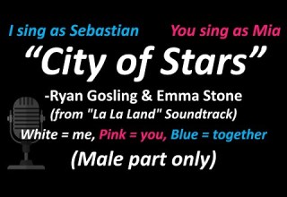 Ryan Gosling Emma Stone City Of Stars From La La Land Duet Version Male Part Only Cover