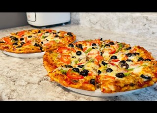 How To Make Delicious Chicken Pizza طرز تهیه پیتزا با گوشت مرغ یک بار درست کنی عاشقش میشوید
