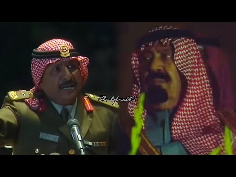 كل من خل ا بلاده وراح بلا سبب الشاعر خلف بن هذال أمام الملك عبدالله بن عبدالعزيز السعودية