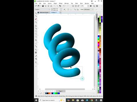 Coreldraw Tutorial Amazing Spiral Design Use Bland Tool Apply