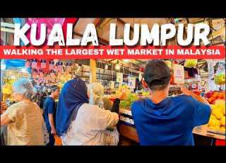  Chow Kit Market Walk KUALA LUMPUR MALAYSIA 4K Ambient Sounds No Talking