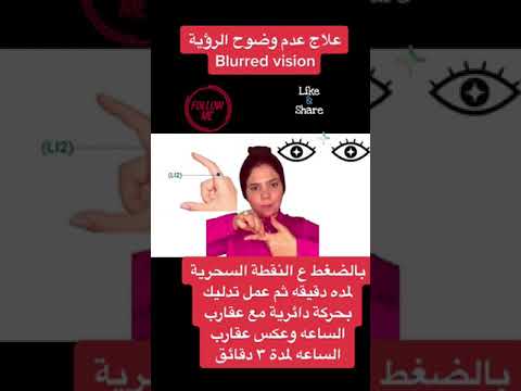 علاج تشويش الرؤية Blureed Vision
