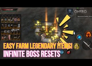 Oniro ARPG Infinite Boss Resets Infinite Legendary Drops Easy Farm Method