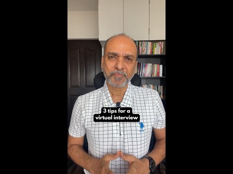 3 Tips For A Virtual Interview