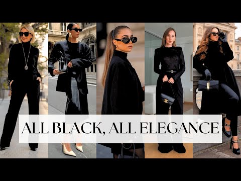 7 All Black Looks Every Sophisticated Woman Over 60 Should Try For Timeless Elegance