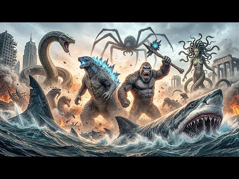 Adventures Of Godzilla And Kong Compilation By Dazzling Divine AI