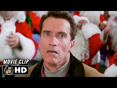 JINGLE ALL THE WAY Clip Santa Fight 1996 Arnold Schwarzenegger