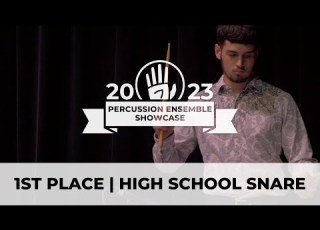 Zack McClung 1st Place High School Snare Drum 2023 Percussion Ensemble Showcase