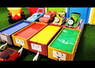  Learn Colors With Thomas Friends Disney Cars Changing In The Color Water