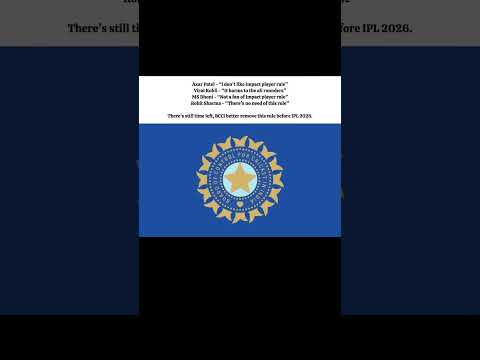 There S Still Time Left BCCI Better Remove This Rule Before IPL 2026 Cricket Ipl