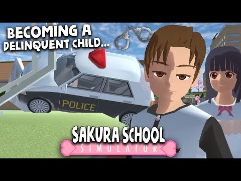 Im Sakura School Simulator Zu Einem Straffälligen Kind Werden