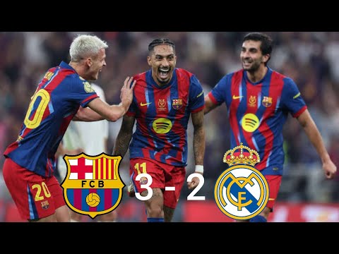 Barcelona Vs Real Madrid 3 2 Super Copa FINAL 2026 Full Match