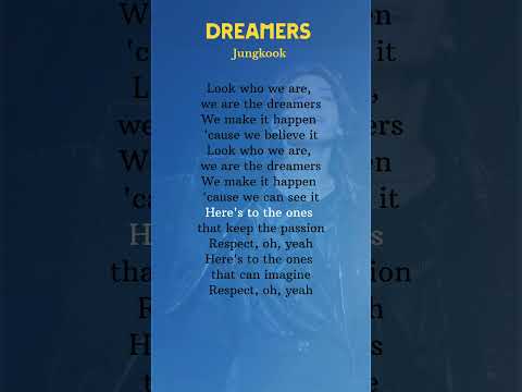 Jungkook Dreamers Ft Fahad Al Kubaisi Lyrics FIFA World Cup 2022 Dreamers Jungkook Lyrics