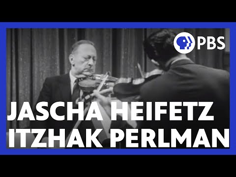 Jascha Heifetz Tests Itzhak Perlman S Skills