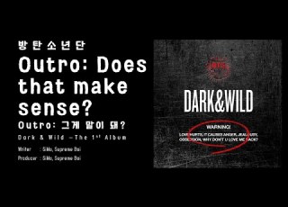  BTS 방탄소년단 Outro Does That Make Sense Outro 그게 말이 돼 LYRICS HAN ROM ENG