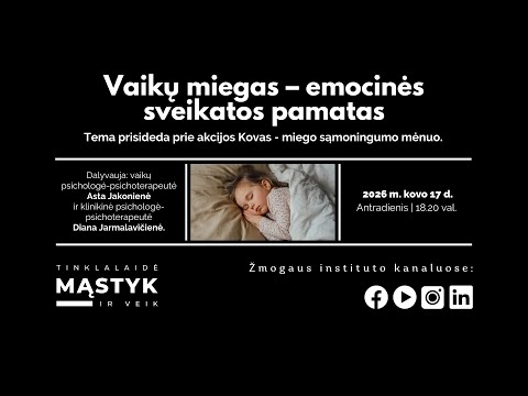 Vaikų Miegas Emocinės Sveikatos Pamatas