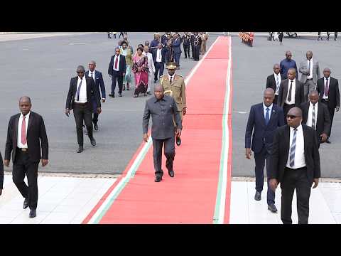 S E Evariste Ndayishimiye Araganutse Avuye Mu Nama I Arusha Ihuza Abakuru B Ibihugu Vya AE