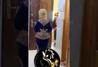 تصديرة عروسة تقليدي كاراكو العاصمي مع كوافير تحفة صالون ام شهد