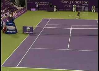 Caroline Wozniacki Cramping And Full Body Twitch Doha 2009