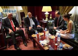  بالفيديو رئيس أ ش أ يستقبل وفدا من وكالة الأنباء الصينية