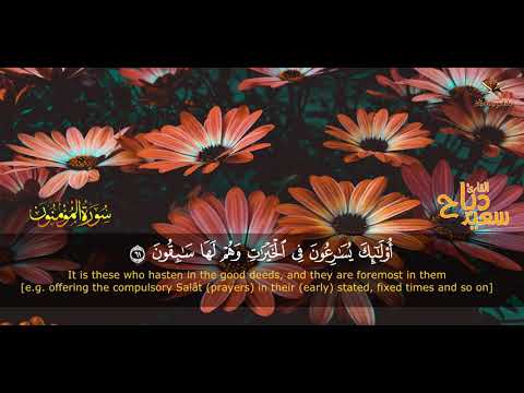 جديد القارئ سعيد دباح تلاوة من سورة المؤمنون