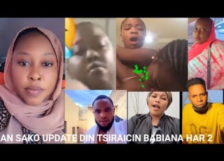  An Sako Update Din Tsiraicin Babiana Har Guda 2 Babiyana Tsirara Tana Wasa Da Jikinta