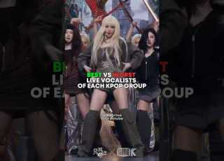 BEST VS WORST LIVE VOCALISTS OF EACH KPOP GROUP Shorts Kpop Newjeans Itzy Blackpink Ive Nmixx