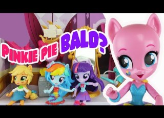 My Little Pony Pinkie Pie Goes Bald Switch A Do Hair Salon With Rarity Rainbow Dash