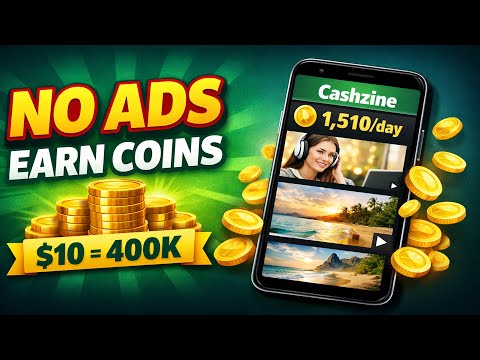 Cashzine Review Earn Coins While Videos Keep Playing No Constant Ads