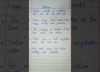 5 Lines On Nature Few Sentences On Nature 5linesessay Icseboard Icsesolution