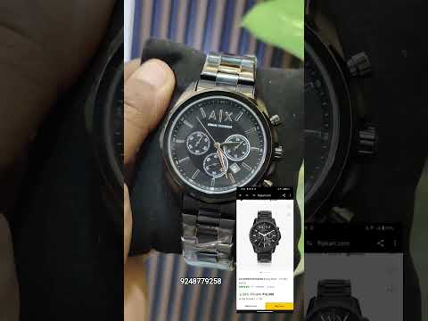Armani Exchange Black Watch Video Watch Brand Popular Kpop Favorite Fashion Music Bollywood