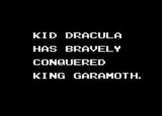 Kid Dracula Gameboy Garamoth The Magnificent Ending